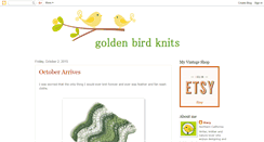 Desktop Screenshot of goldenbirdknits.com