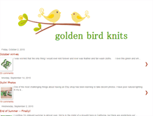 Tablet Screenshot of goldenbirdknits.com